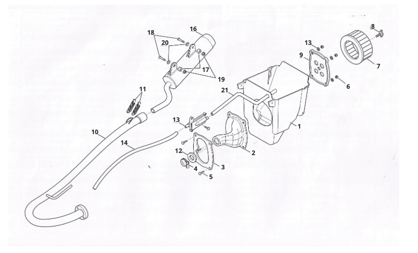 ag26e51Ky7_7 - échappement : admission (CABALLERO 125-200 LIQUID COOLED (MY 2008 : 2009 REGOLARITà COMPETIZIONE : MOTARD COMPETIZIONE).png